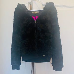 PINK Faux Fur Hoodie Limited Edition Fashion Show